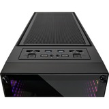 Inter-Tech X-908 Infini2 Tower Noir boîtier midi tower Noir | 2x USB-A | 2x USB-C | RGB | Window