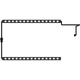 NZXT HUE 2 Underglow Kit d'éclairage pour boîtier PC, Bande LED Kit d'éclairage pour boîtier PC, Noir, Gris, Multicolore, 20 mm, 300 mm, 8 mm