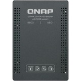 QNAP QDA-A2MAR Boîtier de disques de stockage Enceinte ssd Noir M.2, Cadre de montage Noir, Enceinte ssd, M.2, M.2, 6 Gbit/s, Noir
