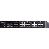 QNAP QSW-1208-8C commutateur réseau Non-géré Aucun Noir, Switch Non-géré, Aucun, Full duplex, Grille de montage