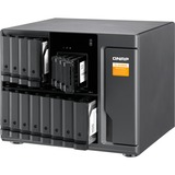 QNAP TL-D1600S Boîtier de disques de stockage Boîtier disque dur/SSD Noir, Gris 2.5/3.5" Noir, Boîtier disque dur/SSD, 2.5/3.5", Série ATA II, Série ATA III, 6 Gbit/s, Échange à chaud, Noir, Gris
