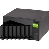 QNAP TL-D800C Boîtier de disques de stockage Boîtier disque dur/SSD Noir, Gris 2.5/3.5" Noir, Boîtier disque dur/SSD, 2.5/3.5", Série ATA II, Série ATA III, 6 Gbit/s, Échange à chaud, Noir, Gris
