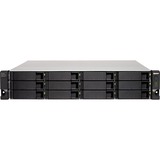 QNAP TL-R1200C-RP Boîtier de disques de stockage Boîtier disque dur/SSD Noir, Gris 2.5/3.5" Noir, Boîtier disque dur/SSD, 2.5/3.5", Série ATA III, 6 Gbit/s, Grille de montage, Noir, Gris