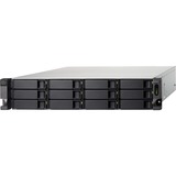 QNAP TL-R1200C-RP Boîtier de disques de stockage Boîtier disque dur/SSD Noir, Gris 2.5/3.5" Noir, Boîtier disque dur/SSD, 2.5/3.5", Série ATA III, 6 Gbit/s, Grille de montage, Noir, Gris