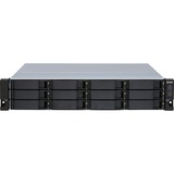 QNAP TL-R1200S-RP Boîtier de disques de stockage Boîtier disque dur/SSD Noir, Gris 2.5/3.5" Noir, Boîtier disque dur/SSD, 2.5/3.5", Série ATA III, 6 Gbit/s, Échange à chaud, Noir, Gris