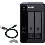 QNAP TR-002 Boîtier de disques de stockage Boîtier disque dur/SSD Noir 2.5/3.5" Noir, Boîtier disque dur/SSD, 2.5/3.5", Série ATA II, Série ATA III, 6 Gbit/s, Échange à chaud, Noir