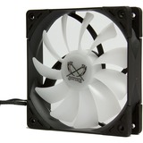 Scythe Kaze Flex RGB 1200, Ventilateur de boîtier Ventilateur, 12 cm, 1200 tr/min, 24,9 dB, 51,17 cfm, Noir, Blanc