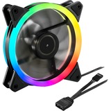 Sharkoon SHARK Blades RGB ventilateur de boîtier Noir, 120 x 120 x 25 mm