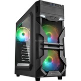 Sharkoon VG7-W RGB, Moyen tour Noir, USB 3.0, Acryl Window-kit