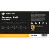 SilentiumPC Supremo FM2 Gold unité d'alimentation d'énergie 750 W 24-pin ATX ATX Noir Noir, 750 W, 100 - 240 V, 47 - 67 Hz, 6 - 12 A, Actif, 100 W
