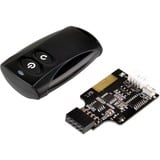 SilverStone ES02-USB télécommande RF sans fil PC Appuyez sur les boutons, Commande à distance Noir, PC, RF sans fil, Appuyez sur les boutons, Noir