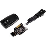 SilverStone ES02-USB télécommande RF sans fil PC Appuyez sur les boutons, Commande à distance Noir, PC, RF sans fil, Appuyez sur les boutons, Noir