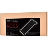 SilverStone SST-RC03B-220 câble plat et ruban Noir, PCI Express 3.0 x16, Mâle/Femelle, Noir, 0,22 m