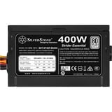 SilverStone ST40F-ES230 unité d'alimentation d'énergie 20-pin ATX ATX Noir alimentation 400 watt Noir, 2x PCIe, 400 W, 180 - 264 V, 47 - 63 Hz, 3 A, Actif, 100 W