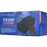 SilverStone TFX TX300, 300 Watt alimentation  Noir, 300 W, 90 - 264 V, 47 - 63 Hz, Actif, 95 W, 276 W