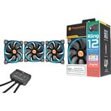 Thermaltake CL-F042-PL12SW-B système de refroidissement d’ordinateur Boitier PC Ventilateur 12 cm Noir, Ventilateur de boîtier Ventilateur, 12 cm, 800 tr/min, 1500 tr/min, 26,4 dB, 40,6 cfm