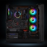 Thermaltake CL-F063-PL12SW-A système de refroidissement d’ordinateur Boitier PC Ventilateur 12 cm Noir, Blanc, Ventilateur de boîtier Noir, Ventilateur, 12 cm, 500 tr/min, 1500 tr/min, 56,45 cfm, Noir, Blanc