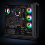 Thermaltake CL-F063-PL12SW-A système de refroidissement d’ordinateur Boitier PC Ventilateur 12 cm Noir, Blanc, Ventilateur de boîtier Noir, Ventilateur, 12 cm, 500 tr/min, 1500 tr/min, 56,45 cfm, Noir, Blanc
