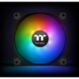 Thermaltake CL-F063-PL12SW-A système de refroidissement d’ordinateur Boitier PC Ventilateur 12 cm Noir, Blanc, Ventilateur de boîtier Noir, Ventilateur, 12 cm, 500 tr/min, 1500 tr/min, 56,45 cfm, Noir, Blanc