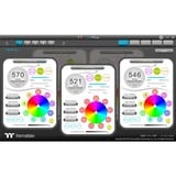 Thermaltake CL-F063-PL12SW-A système de refroidissement d’ordinateur Boitier PC Ventilateur 12 cm Noir, Blanc ventilateurs de boîtier RGB  Noir, 3 pièces, 120 x 120 x 25 mm, PWM, Ventilateur, 12 cm, 500 tr/min, 1500 tr/min, 56,45 cfm, Noir, Blanc