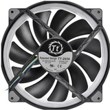 Thermaltake CL-F070-PL20SW-A système de refroidissement d’ordinateur Boitier PC Ventilateur 20 cm Noir, Ventilateur de boîtier Noir, Ventilateur, 20 cm, 500 tr/min, 1500 tr/min, 117,96 cfm, Noir
