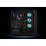 Thermaltake CL-F080-PL14SW-A système de refroidissement d’ordinateur Boitier PC Ventilateur 14 cm Noir ventilateurs de boîtier RGB  3 pièces, 140 x 140 x 25 mm, Ventilateur, 14 cm, 500 tr/min, 1400 tr/min, 30,4 dB, 70,32 cfm