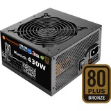 Thermaltake W0391RE unité d'alimentation d'énergie 430 W 20+4 pin ATX ATX Noir Noir, 430 W, 100 - 240 V, 500 W, 50 - 60 Hz, 8 A, Actif, Vente au détail