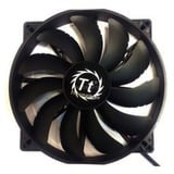 Thermaltake Pure 20 Boitier PC Ventilateur 20 cm Noir ventilateur de boîtier Noir, 200 x 200 x 30 mm, Ventilateur, 20 cm, 800 tr/min, 28,2 dB, 129,639 cfm, Noir