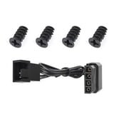 Thermaltake Pure 20 Boitier PC Ventilateur 20 cm Noir ventilateur de boîtier Noir, 200 x 200 x 30 mm, Ventilateur, 20 cm, 800 tr/min, 28,2 dB, 129,639 cfm, Noir