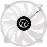 Thermaltake Pure 20 LED Boitier PC Ventilateur 20 cm Transparent ventilateur de boîtier Transparent, 200 x 30 x 200 mm, Ventilateur, 20 cm, 800 tr/min, 28,2 dB, 129,639 cfm, Transparent