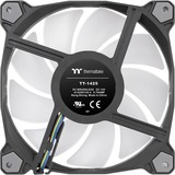 Thermaltake Pure Duo 14 Universel Ventilateur 14 cm Noir 2 pièce(s), Ventilateur de boîtier Noir/transparent, Ventilateur, 14 cm, 500 tr/min, 1500 tr/min, 33,5 dB, 82,23 cfm