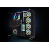 Thermaltake RGB Quad 12 Ventilateur de radiateur TT Premium Edition 3 Pack, Ventilateur de boîtier Noir, 3 pièces, contrôleur inclus