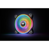 Thermaltake RGB Quad 12 Ventilateur de radiateur TT Premium Edition 3 Pack, Ventilateur de boîtier Noir, 3 pièces, contrôleur inclus