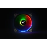 Thermaltake RGB Quad 12 Ventilateur de radiateur TT Premium Edition 3 Pack, Ventilateur de boîtier Noir, 3 pièces, contrôleur inclus