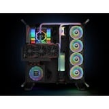 Thermaltake RGB Quad 12 Ventilateur de radiateur TT Premium Edition 3 Pack, Ventilateur de boîtier Blanc, 3 pièces, contrôleur inclus