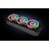 Thermaltake RGB Quad 12 Ventilateur de radiateur TT Premium Edition 3 Pack ventilateurs de boîtier Noir, 3 pièces, 120 x 120 x 25 mm, 3 pièces, contrôleur inclus