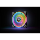 Thermaltake RGB Quad 12 Ventilateur de radiateur TT Premium Edition 3 Pack ventilateurs de boîtier Noir, 3 pièces, 120 x 120 x 25 mm, 3 pièces, contrôleur inclus