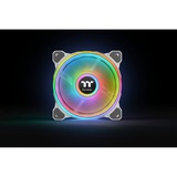 Thermaltake RGB Quad 12 Ventilateur de radiateur TT Premium Edition 3 Pack ventilateurs de boîtier Blanc, 3 pièces, 120 x 120 x 25 mm, 3 pièces, contrôleur inclus