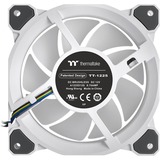 Thermaltake RGB Quad 14 RGB Radiator Fan TT Premium Edition 3 Pack, Ventilateur de boîtier Blanc, 3 pièces, contrôleur inclus