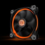 Thermaltake Riing 12 Boitier PC Ventilateur 12 cm Noir, Ventilateur de boîtier Ventilateur, 12 cm, 800 tr/min, 1500 tr/min, 26,4 dB, 40,6 cfm