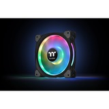 Thermaltake Riing Duo 12 RGB Premium Edition Boitier PC Ventilateur 12 cm Noir, Ventilateur de boîtier Noir, Ventilateur, 12 cm, 500 tr/min, 1500 tr/min, 23,9 dB, 42,45 cfm