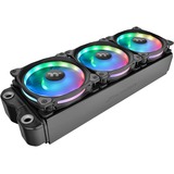 Thermaltake Riing Duo 12 RGB Premium Edition Boitier PC Ventilateur 12 cm Noir, Ventilateur de boîtier Noir, Ventilateur, 12 cm, 500 tr/min, 1500 tr/min, 23,9 dB, 42,45 cfm