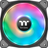 Thermaltake Riing Duo 12 RGB Premium Edition Boitier PC Ventilateur 12 cm Noir ventilateurs de boîtier Noir, 3 pièces, 120 x 120 x 25 mm, PWM, Ventilateur, 12 cm, 500 tr/min, 1500 tr/min, 23,9 dB, 42,45 cfm