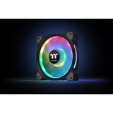 Thermaltake Riing Duo 12 RGB Premium Edition Boitier PC Ventilateur 12 cm Noir ventilateurs de boîtier Noir, 3 pièces, 120 x 120 x 25 mm, PWM, Ventilateur, 12 cm, 500 tr/min, 1500 tr/min, 23,9 dB, 42,45 cfm