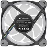 Thermaltake Riing Duo 12 RGB Premium Edition Boitier PC Ventilateur 12 cm Noir ventilateurs de boîtier Noir, 3 pièces, 120 x 120 x 25 mm, PWM, Ventilateur, 12 cm, 500 tr/min, 1500 tr/min, 23,9 dB, 42,45 cfm