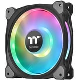 Thermaltake Riing Duo 14 LED RGB Premium Edition Boitier PC Ventilateur Noir, Ventilateur de boîtier Noir, Ventilateur, 500 tr/min, 1400 tr/min, 26,2 dB, 60,87 cfm, Noir