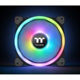 Thermaltake Riing Trio 12 LED RGB Radiator Fan TT Premium Edition Boitier PC Ventilateur 12 cm Noir, Ventilateur de boîtier Ventilateur, 12 cm, 500 tr/min, 1500 tr/min, 25,2 dB, 41,13 cfm