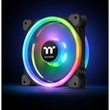 Thermaltake Riing Trio 12 LED RGB Radiator Fan TT Premium Edition Boitier PC Ventilateur 12 cm Noir, Ventilateur de boîtier Ventilateur, 12 cm, 500 tr/min, 1500 tr/min, 25,2 dB, 41,13 cfm