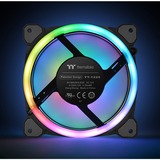 Thermaltake Riing Trio 12 LED RGB Radiator Fan TT Premium Edition Boitier PC Ventilateur 12 cm Noir, Ventilateur de boîtier Ventilateur, 12 cm, 500 tr/min, 1500 tr/min, 25,2 dB, 41,13 cfm