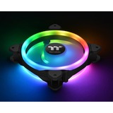 Thermaltake Riing Trio 12 LED RGB Radiator Fan TT Premium Edition Boitier PC Ventilateur 12 cm Noir ventilateurs de boîtier 3 pièces, 120 x 120 x 25 mm, Ventilateur, 12 cm, 500 tr/min, 1500 tr/min, 25,2 dB, 41,13 cfm